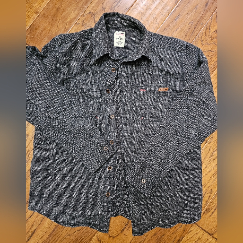 Dickies Long Sleeve Button Up Sz Med